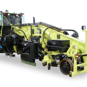 Frontal view of a Cribber from Nordco with a transparent background